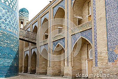 Kalta Minor and Muhammad Amin Khan Madrasah, Khiva, Uzbekistan Stock Photo