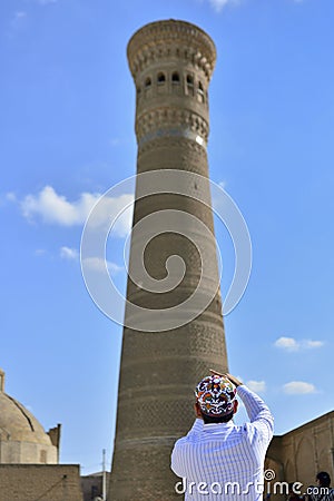 The Kalyan minaret in Bukhara, Uzbekistan Editorial Stock Photo