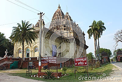 Kamakhaya Temple built on a high brick platform, Rajnagar, Bihar Stock Photo