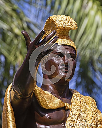 Kamehameha Statue Editorial Stock Photo