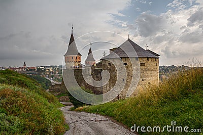 Kamieniec Podolski fortress - one of the most famous and beautiful castles Stock Photo