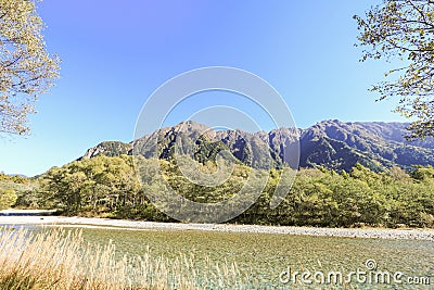 Kamikochi One of the most beautiful place in Japan Stock Photo