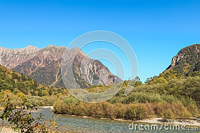 Kamikochi One of the most beautiful place in Japan Stock Photo