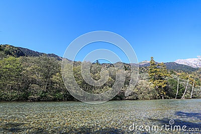 Kamikochi One of the most beautiful place in Japan Stock Photo