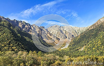 Kamikochi One of the most beautiful place in Japan Stock Photo