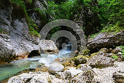 Kamniska bistrica valley, Slovenia Stock Photo