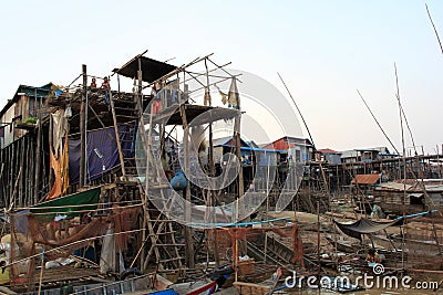 Kampong Plug floating village, Cambodia Stock Photo