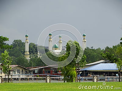 Kampong Tamoi Mosque, Brunei. Prayer, sanctuary. Editorial Stock Photo