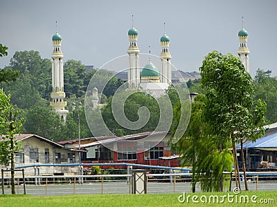 Kampong Tamoi Mosque, Brunei. Prayer, sanctuary. Editorial Stock Photo