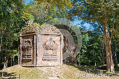 Sambor Prei Kuk in Kampong Thom, Cambodia. It is part of the Temple Zone of Sambor Prei Kuk World Heritage Site Stock Photo
