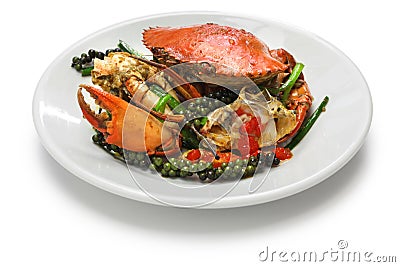 Kampot green pepper crab Stock Photo