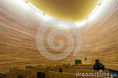 Kamppi Chapel in Helsinki, Finland Editorial Stock Photo