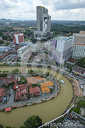 Kampung Morten in Malacca, Malaysia Editorial Stock Photo