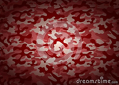 Pink red texture military camouflage army hunting background Vector Illustration