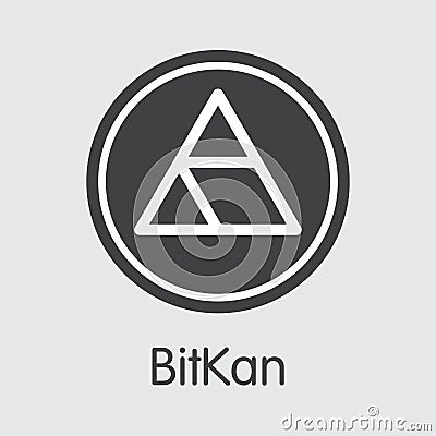 KAN - Bitkan. The Logo of Coin or Market Emblem. Vector Illustration