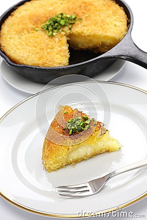 Kanafeh, arabic sweet Stock Photo