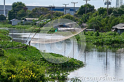 Kanal in Samut Prakan, Thailand Stock Photo