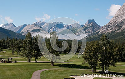 Kananaskis Golf Course, August 22nd, 2011 Editorial Stock Photo