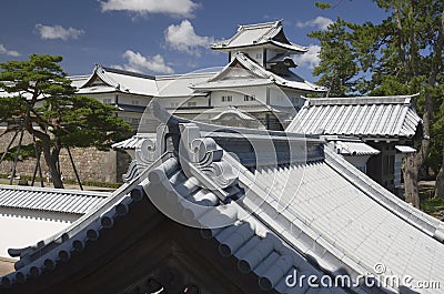 Kanazawa castle, Japan Stock Photo