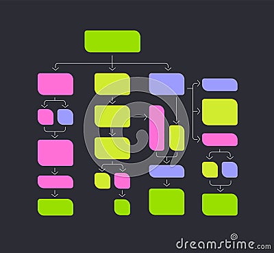 Kanban Project Management Methodology. Scrum Task board Vector Illustration