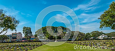 Kanchanaburi Allied War Cemetary Stock Photo