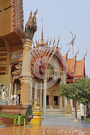 Temple of the cave of the tiger Wat Tham Khao Noi Editorial Stock Photo