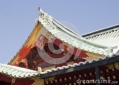 Kanda Myojin Temple Stock Photo