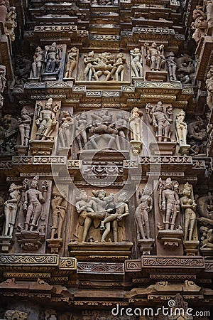 Kandariya Mahadeva Temple, Khajuraho, India Stock Photo