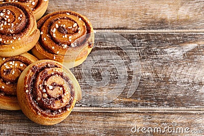 Kanelbulle - swedish cinnamon rolls Stock Photo