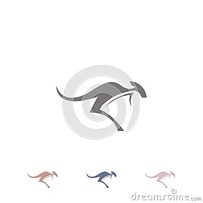 Kangaroo logo template. Logo template for your business Vector Illustration