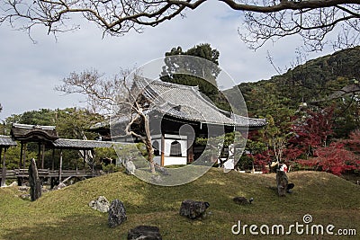 Kangetsu-dai bridge at Kodaiji Temple in Kyoto Stock Photo