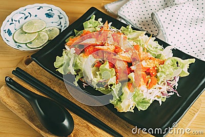 Kani Salad, Healthy concept Stock Photo