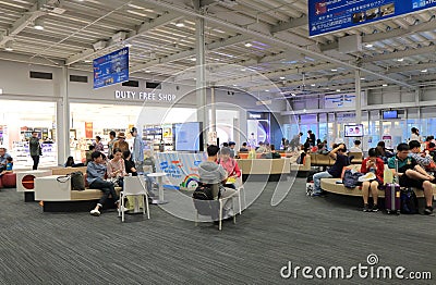 Kansai airport departure lobby Japan Editorial Stock Photo
