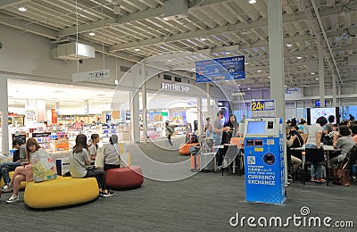 Kansai airport departure lobby Japan Editorial Stock Photo