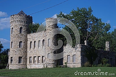 View of City Workhouse Castle in Kansas City, USA Editorial Stock Photo