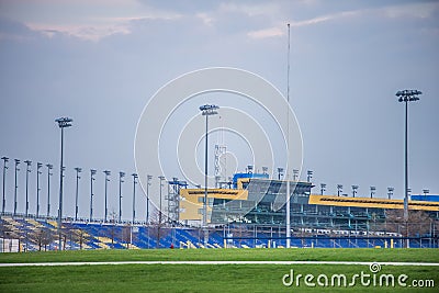 Kansas Speedway in Kansas City KS at sunrise Stock Photo