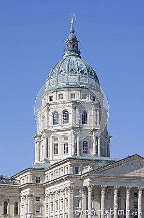 Kansas State Capitol Building Stock Photo