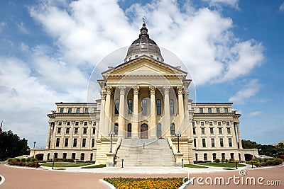 Kansas State Capitol Building Stock Photo