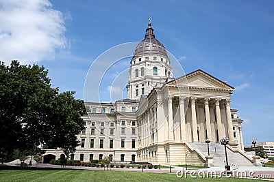 Kansas State Capitol Stock Photo