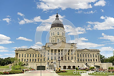 Kansas State Capitol Stock Photo