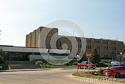 Kansas Washburn Public University on a Sunny Summer Day Editorial Stock Photo