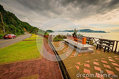 Kao Khad Viewpoint of Phuket city, Phuket province, Thailand Stock Photo