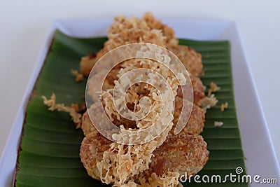 Kao-mao-tord. Thai dessert. Stock Photo