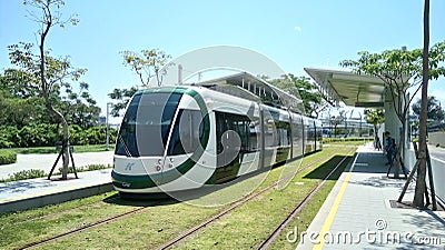 Kaohsiung KLRT tram Editorial Stock Photo