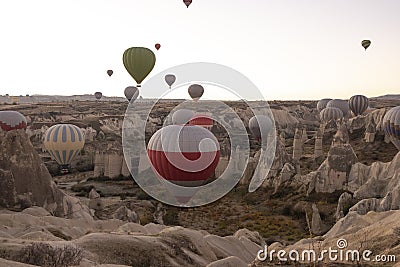 Kapadokia balloon trip in Turkey Stock Photo