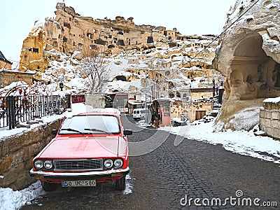 beatiful village in Kapadokia Stock Photo