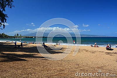 Kapalua, Maui, DT Fleming Beach, Hawaiian islands Stock Photo