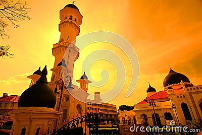 Kapitan Keling Mosque Editorial Stock Photo