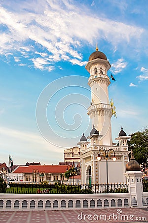 Kapitan Keling Mosque in George Town, Penang, Malaysia Stock Photo