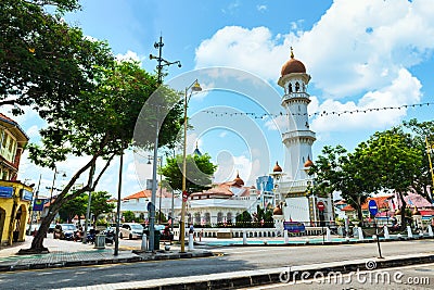 Kapitan Keling Mosque in Pulau Pinang Editorial Stock Photo